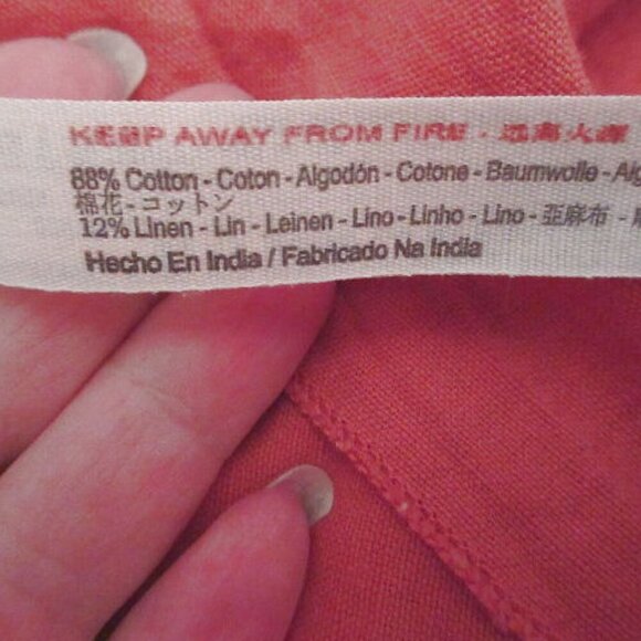 Free People Darling Days Midi Dress Size S Pockets Linen Blend Ruffle Pleated - Picture 11 of 12